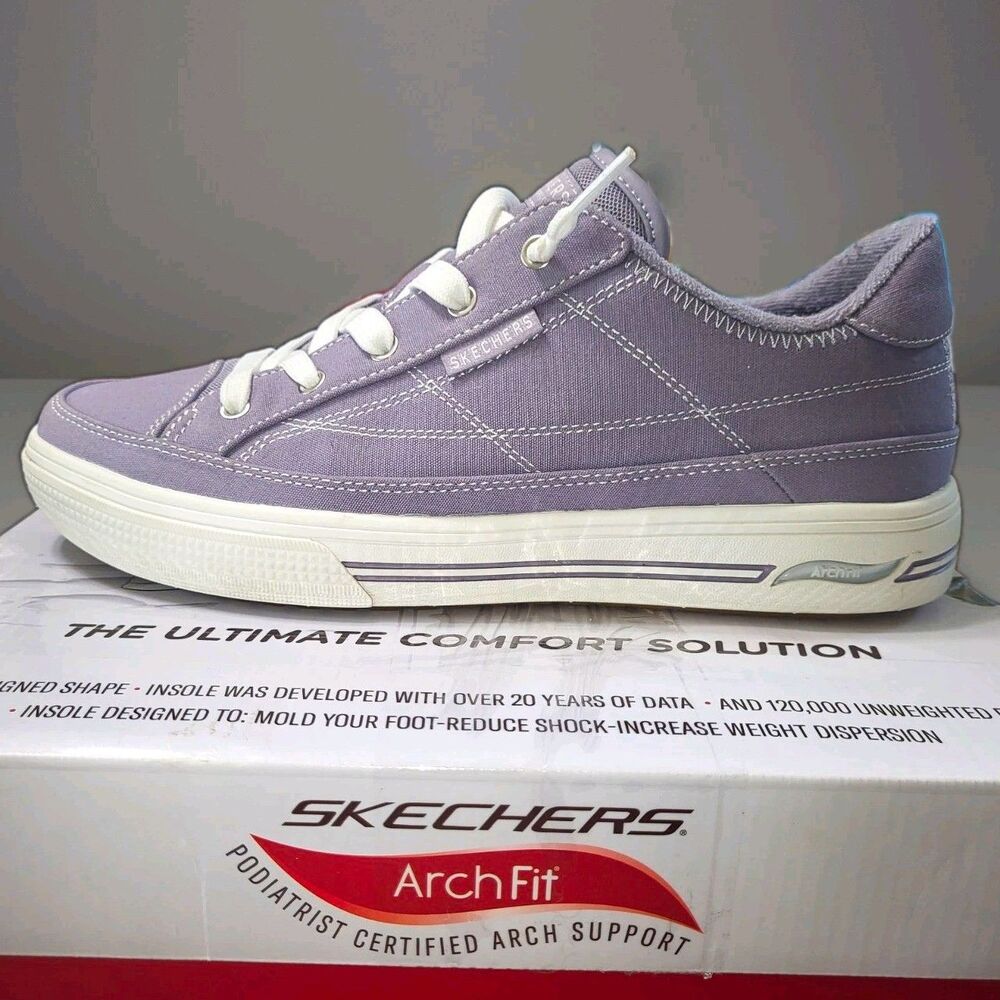 Skechers Arch Fit Arcade - Arcata Sneakers (Purple, Size 10) – good with Box